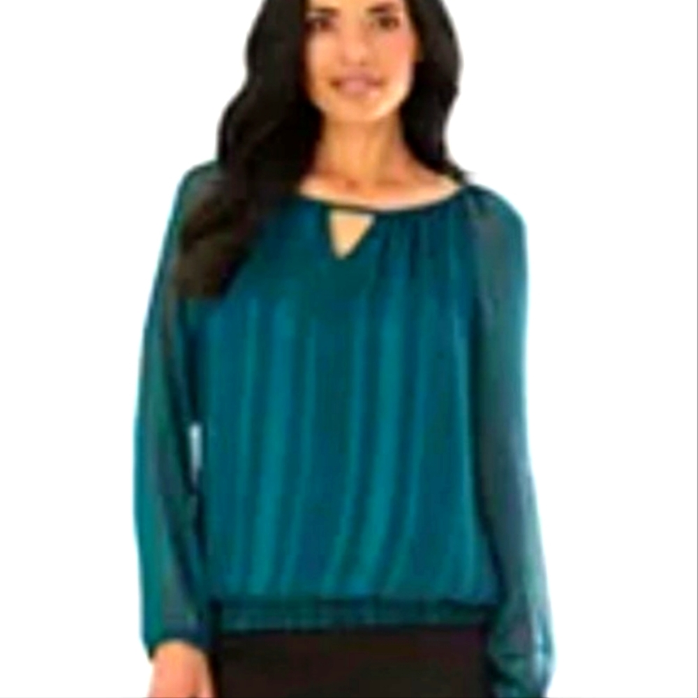 Stunning Emerald Green Shimmer Blouse